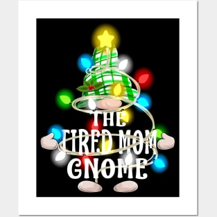 The Tired Mom Gnome Christmas Matching Family Shirt Posters and Art